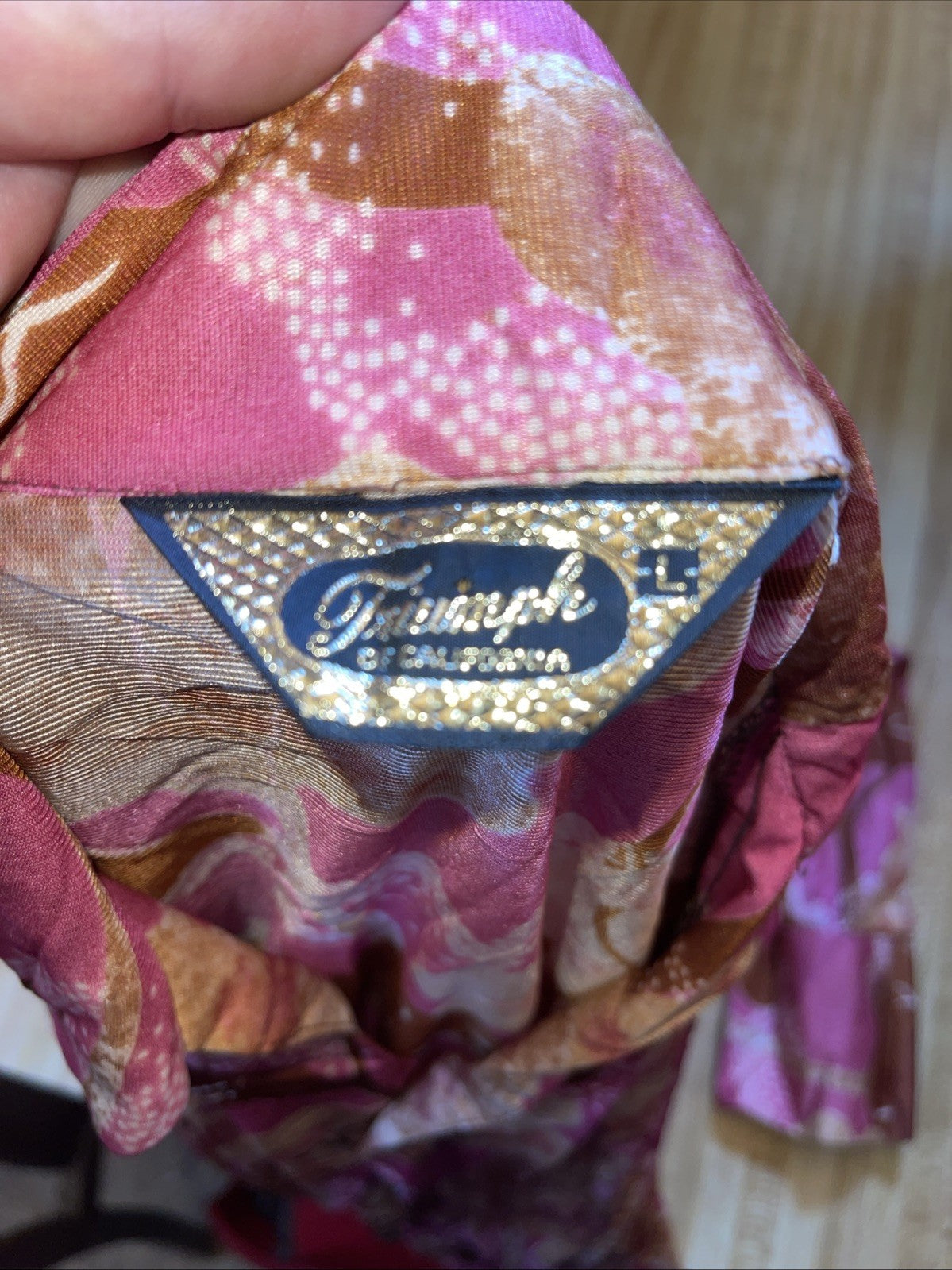 Vintage Triumph Of California Button Up Large