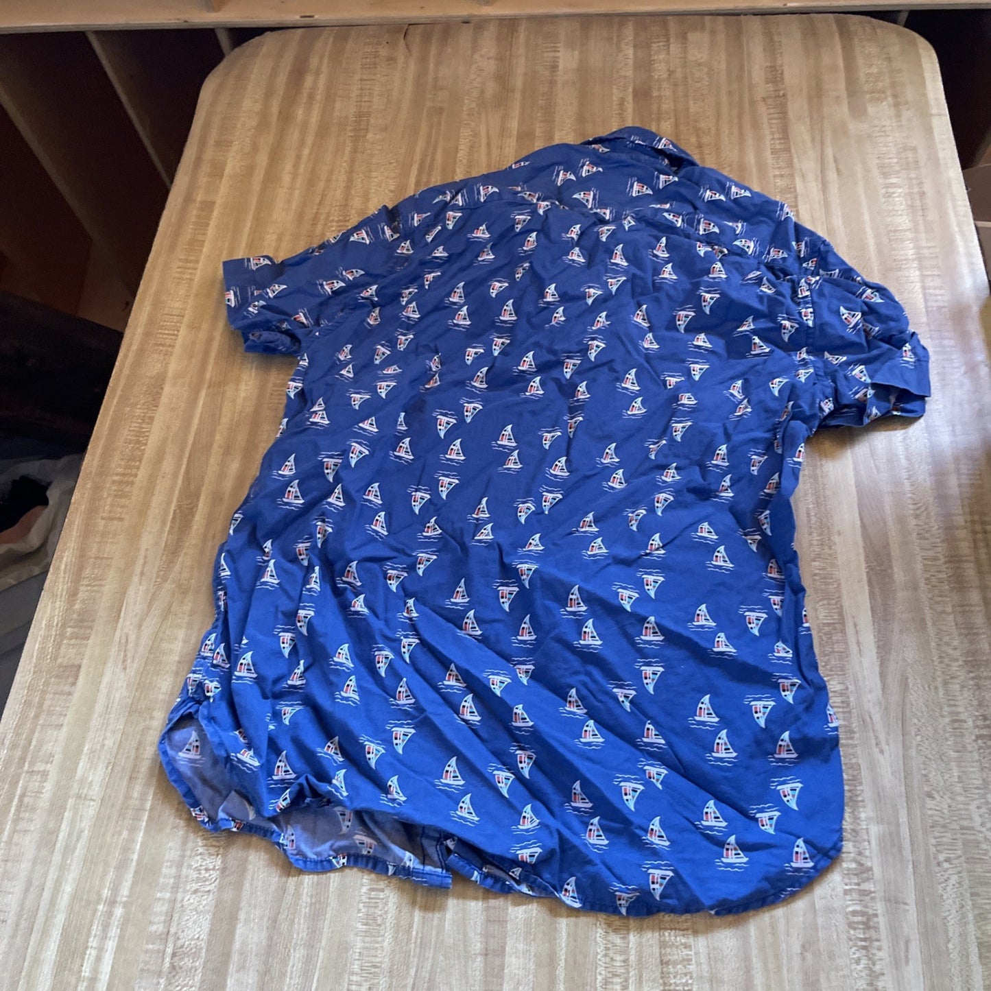 Denim & Flower Shirt Medium 