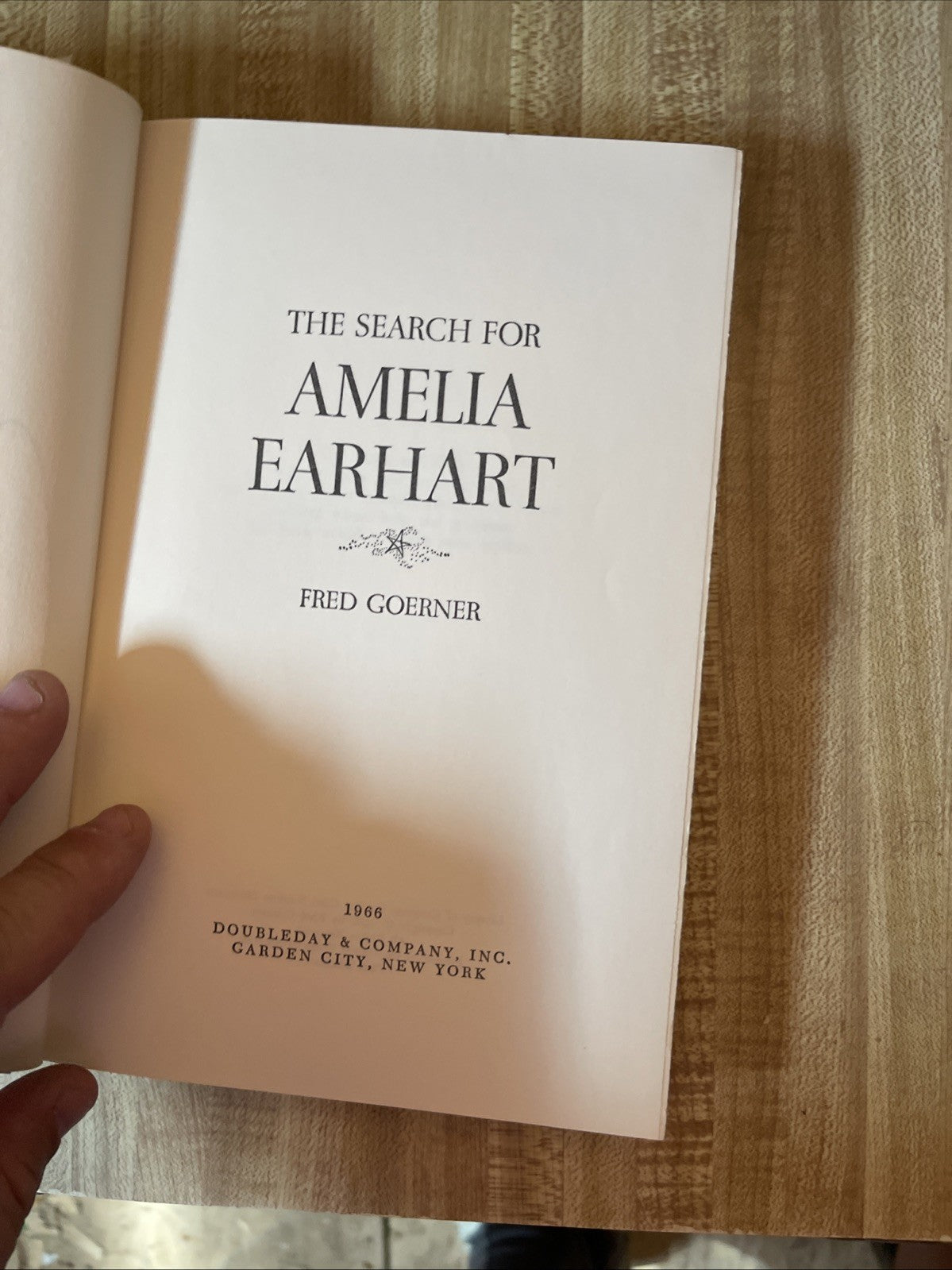 The Search For Amelia Earhart Hardcover  Autographed