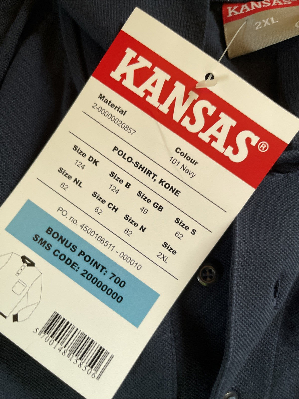 Kansas Brand Kone Polo XXL 
