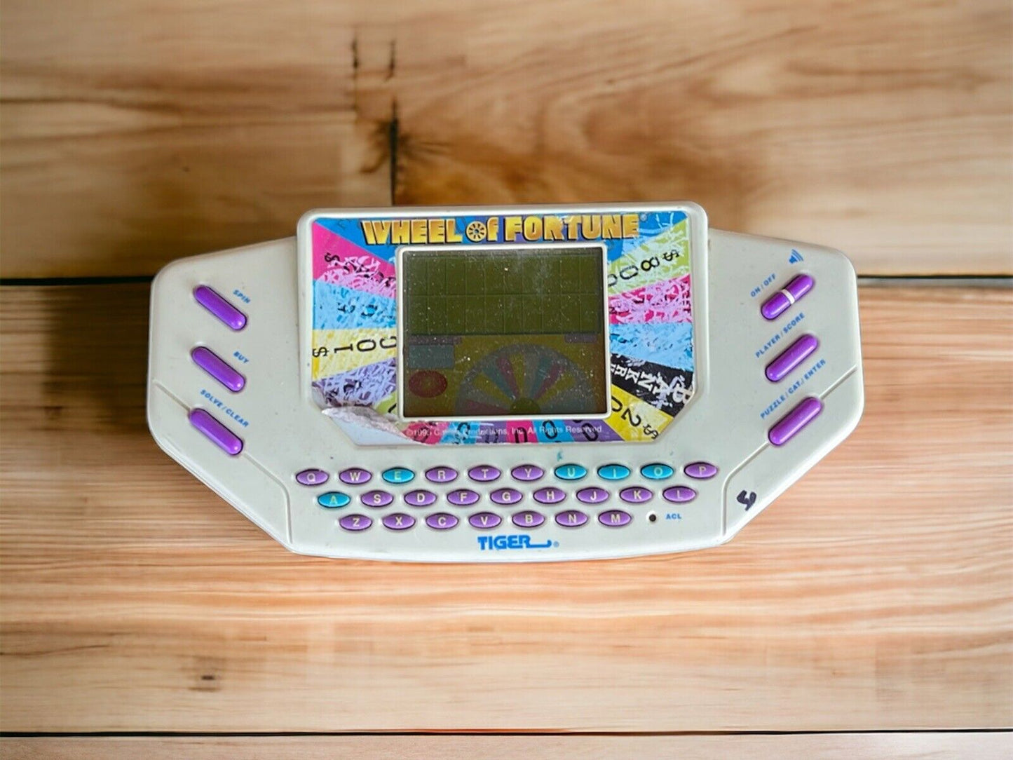 tiger wheel of fortune game 1995