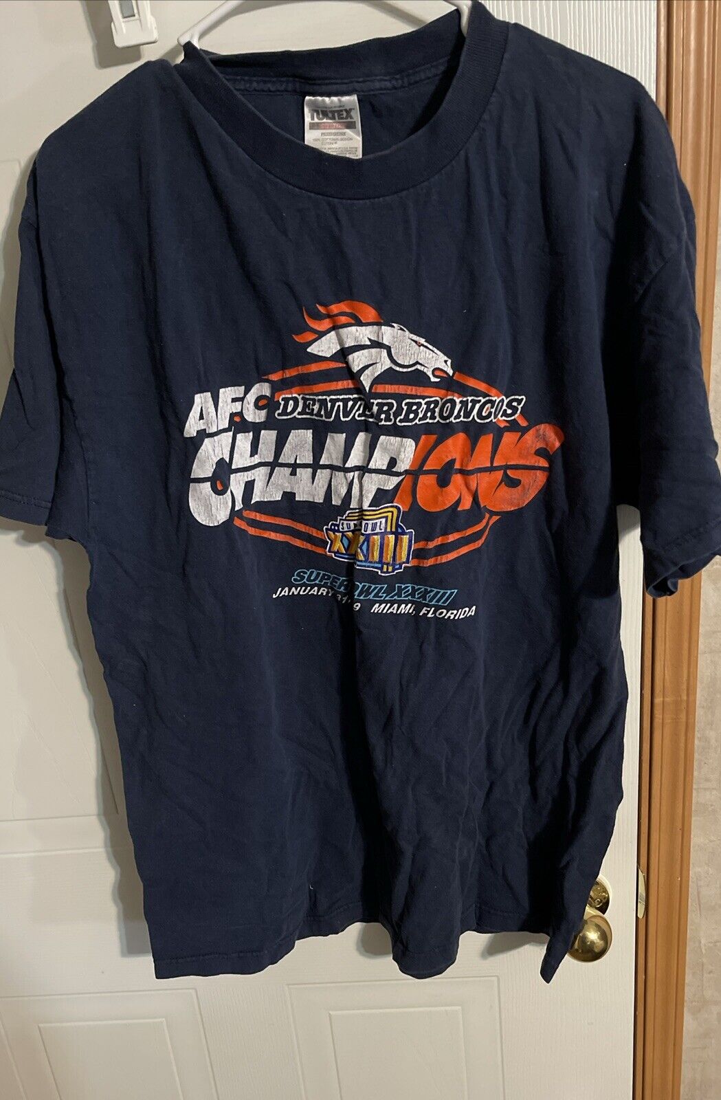 Vintage 1999 Denver Broncos AFC Champions T Shirt XL