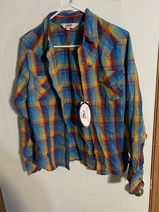 Roper Pearl Snap Women’s Medium NWT 
