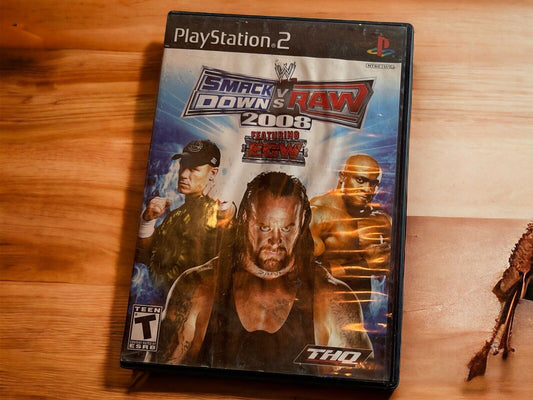 WWE SmackDown vs. Raw 2008  Featuring ECW  PS2 CIB