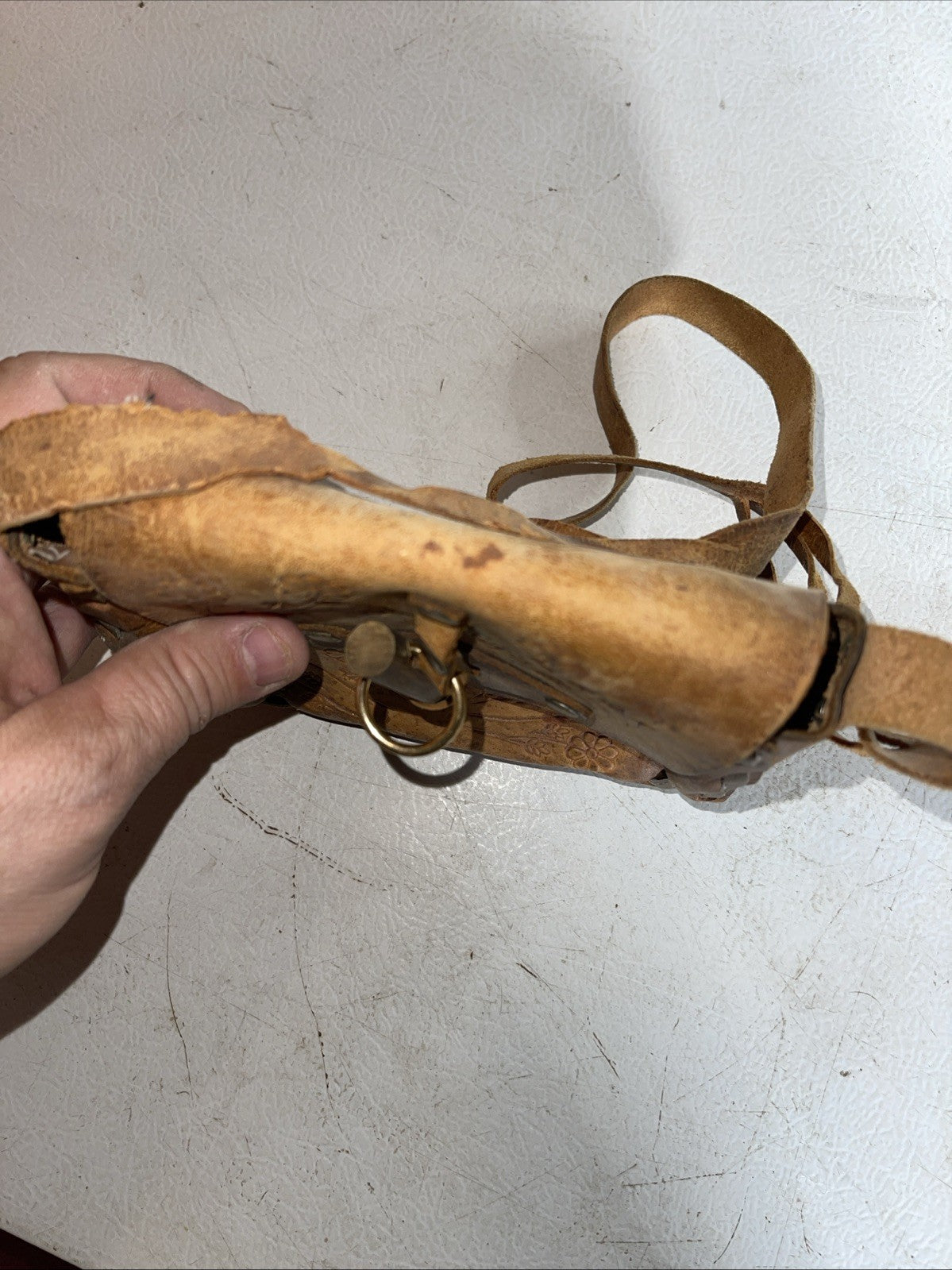 Vintage Handmade Leather Purse 