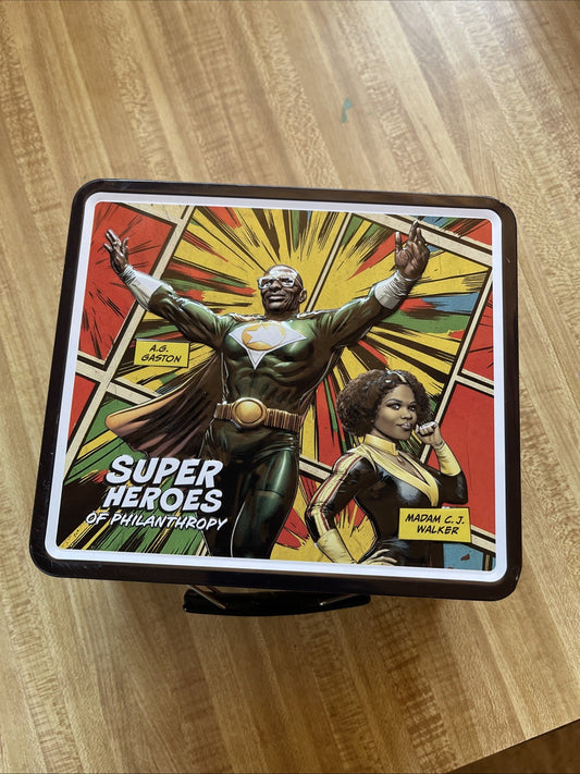 Super Heroes Of Philanthropy Lunchbox And Thermos