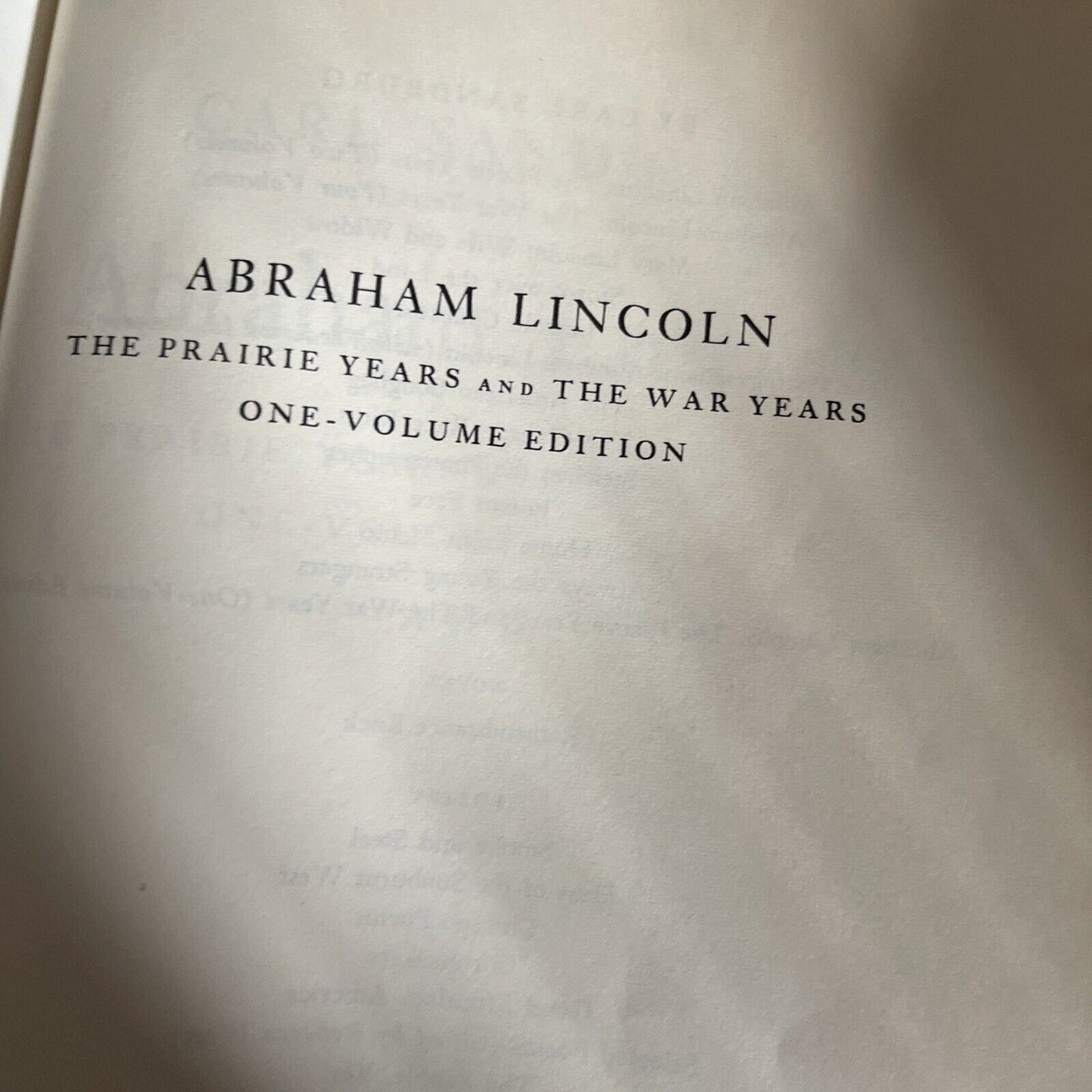 Abraham Lincoln Hardcover Book 