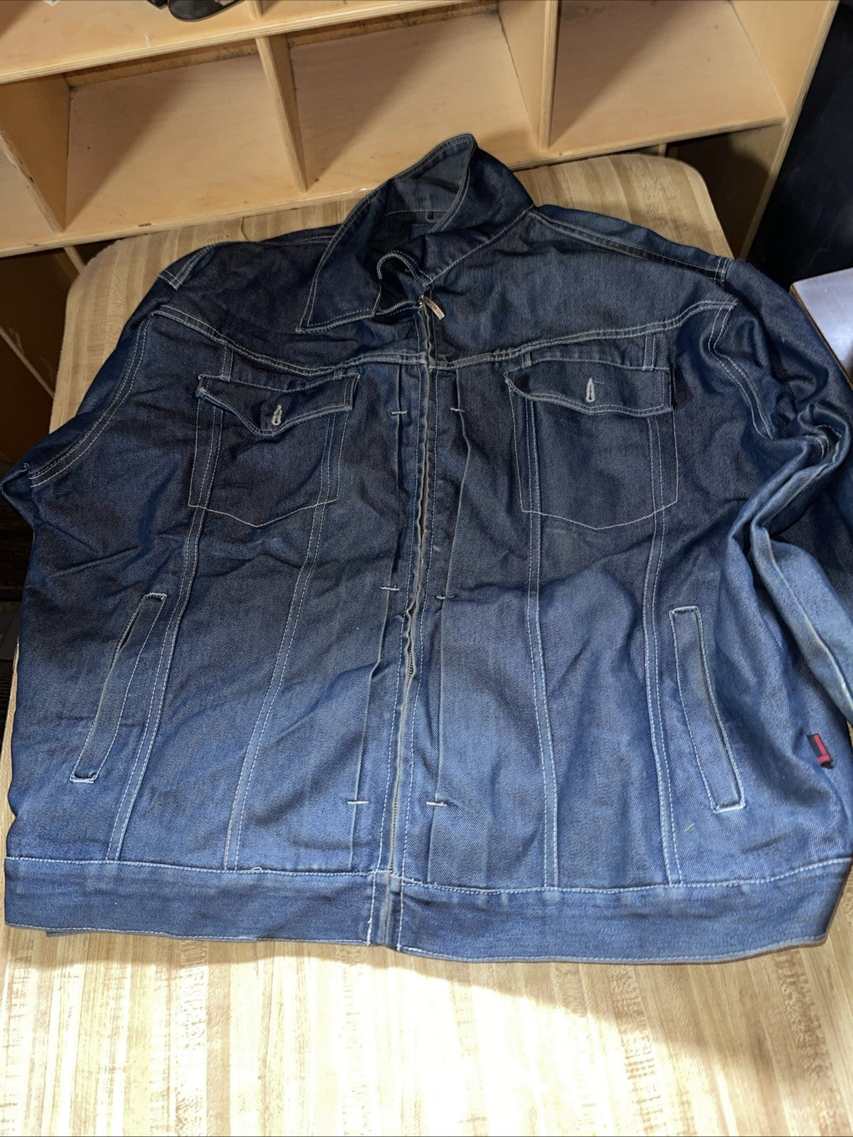 vintage fubu denim jacket 3XL Y2K Hiphop Streetwear 