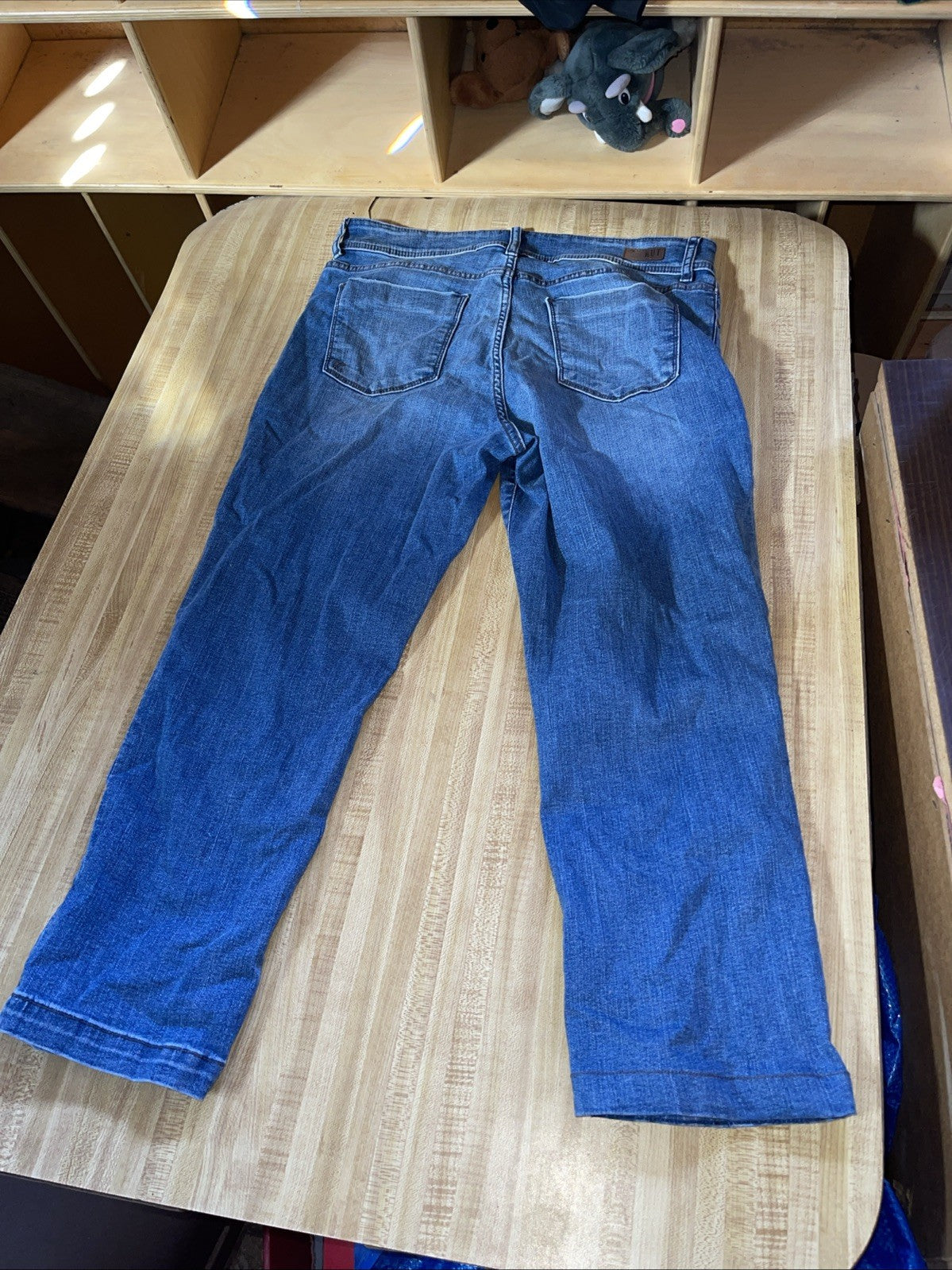Kut From The Kloth Fab Ab Crop High Rise Straight Leg Jeans 12