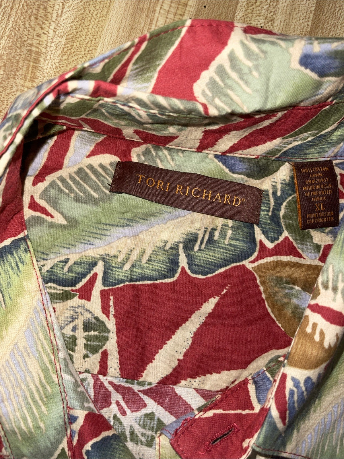 Tori Richard Hawaiian Shirt XL
