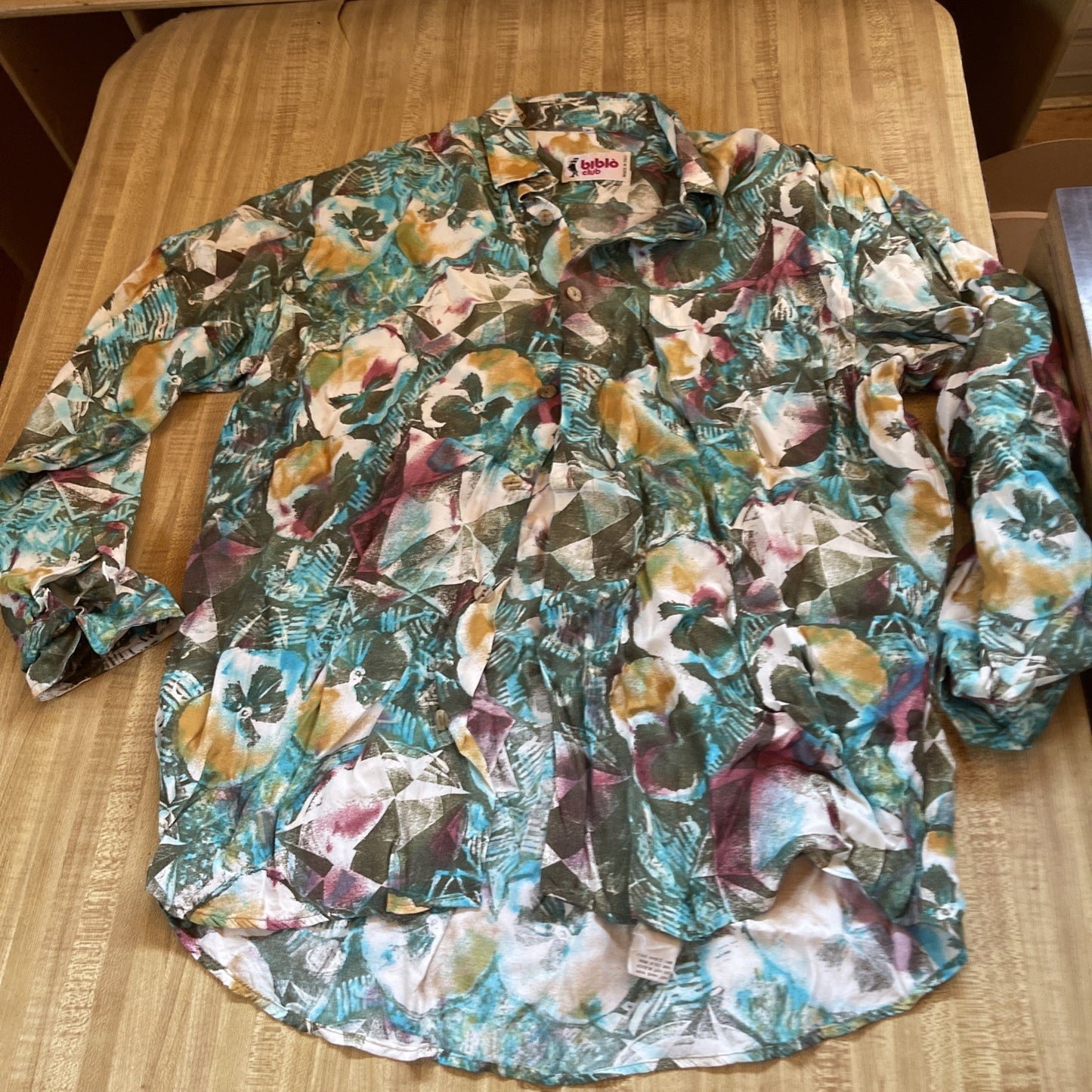 Biblo Club Button Up Medium Made In Italy Vintage Rare