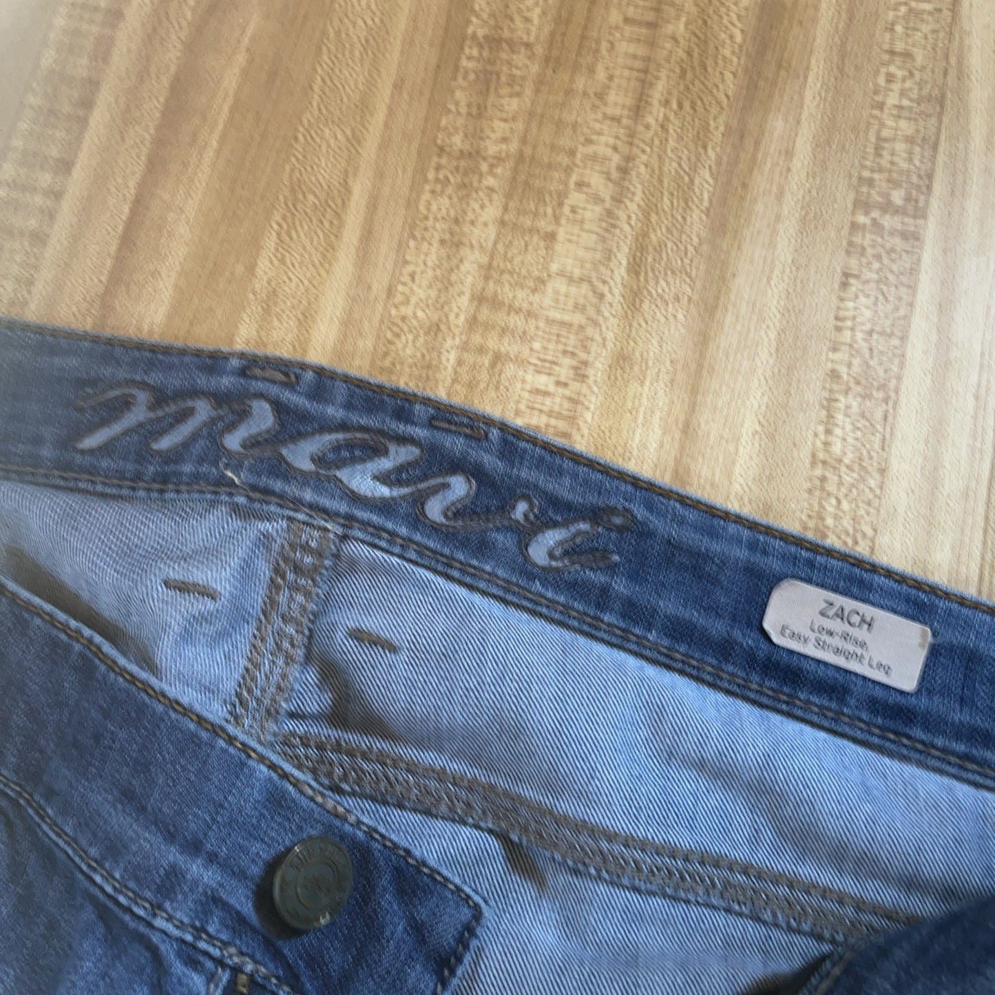 mavi zach straight leg jeans 38/30 Distressed 