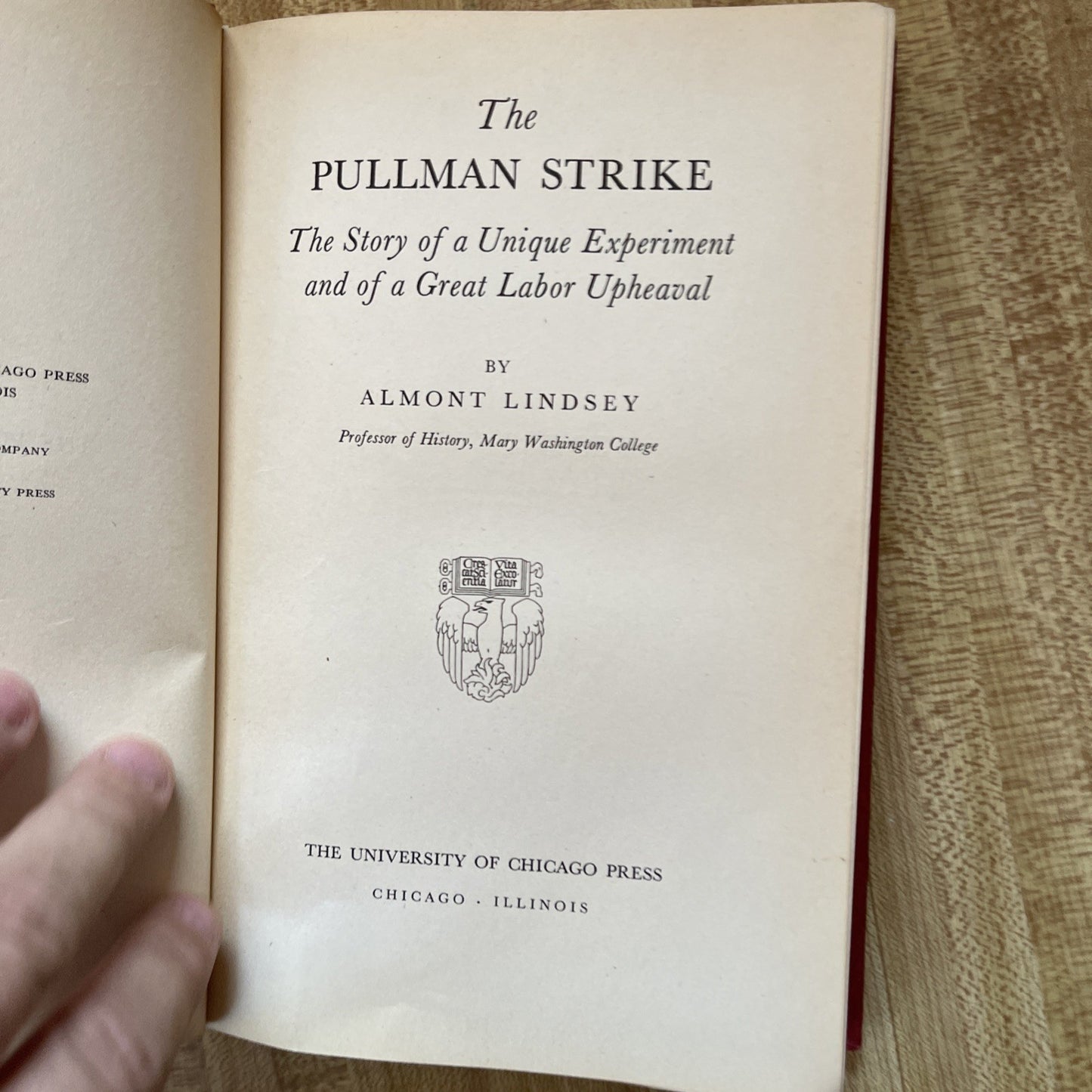 The Pullman Strike Hardcover 