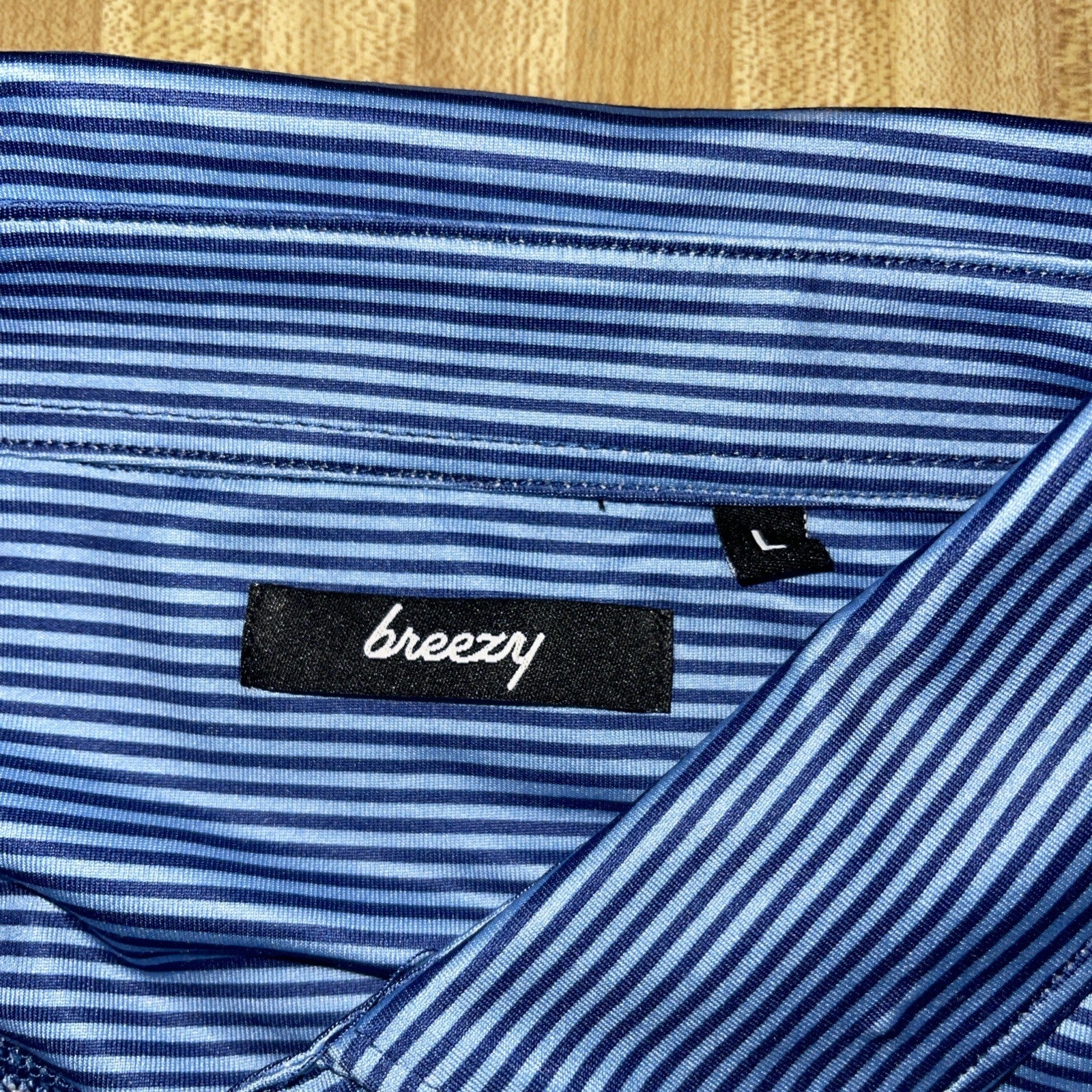 breezy golf polo large