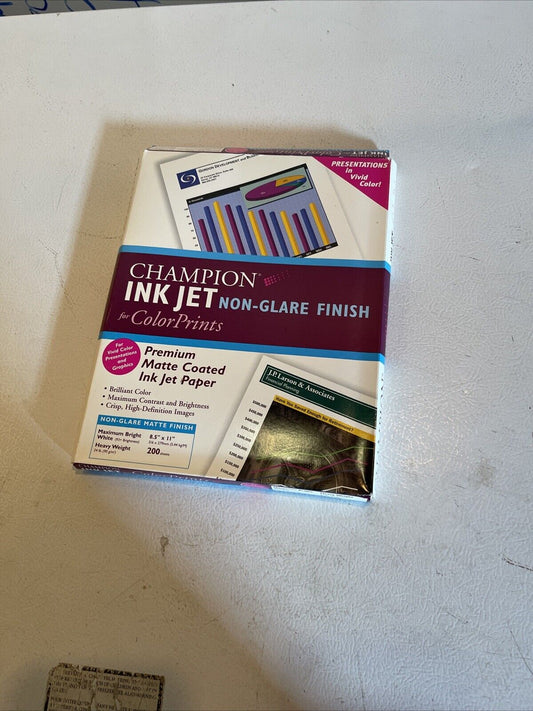 Champion Inkjet Non-Glare Finish Color Print Paper 8.5 x 11” 200 Sheets