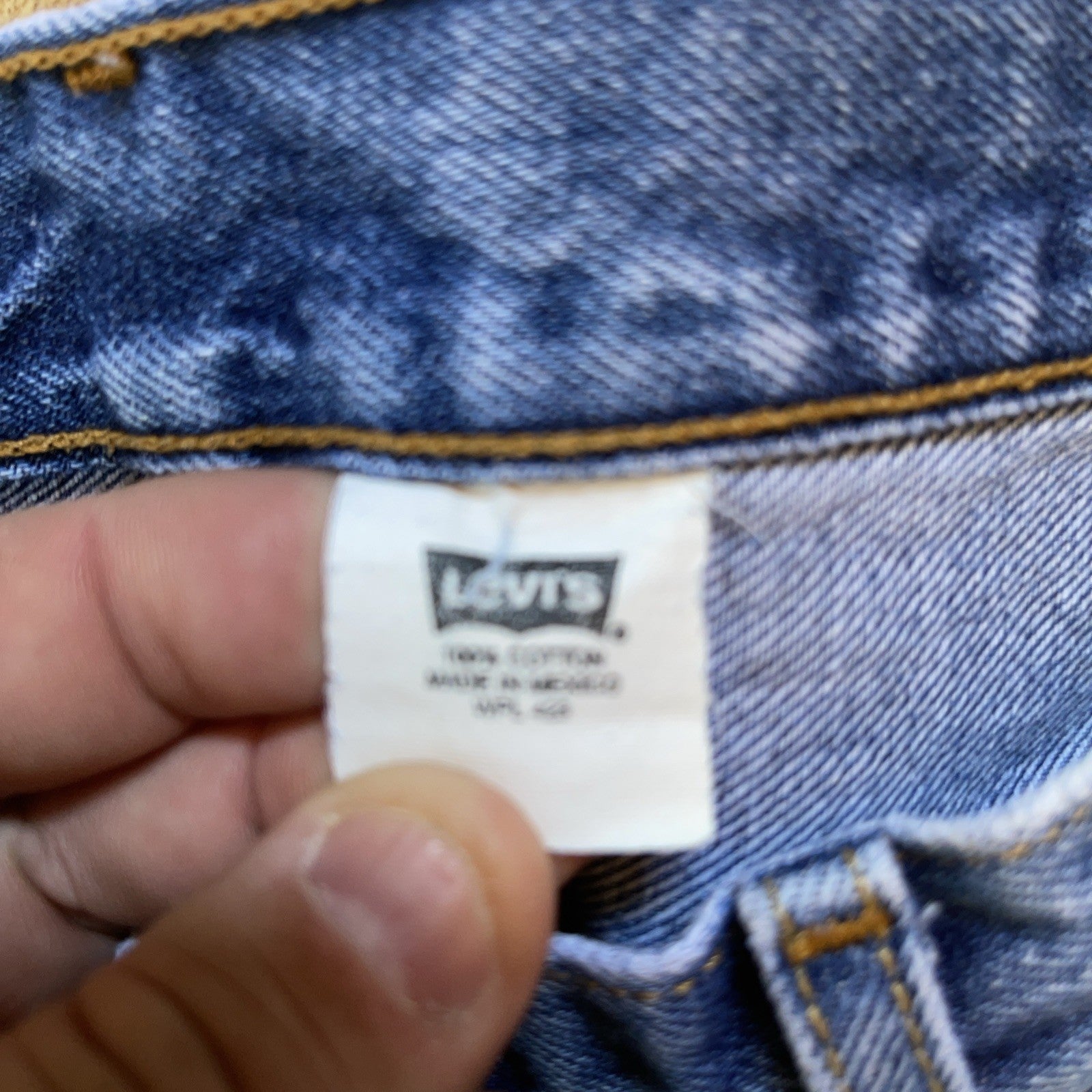 Vintage Levi’s 501XX Tag Says 38/38 But They Measure 32/35 Made In Mexico