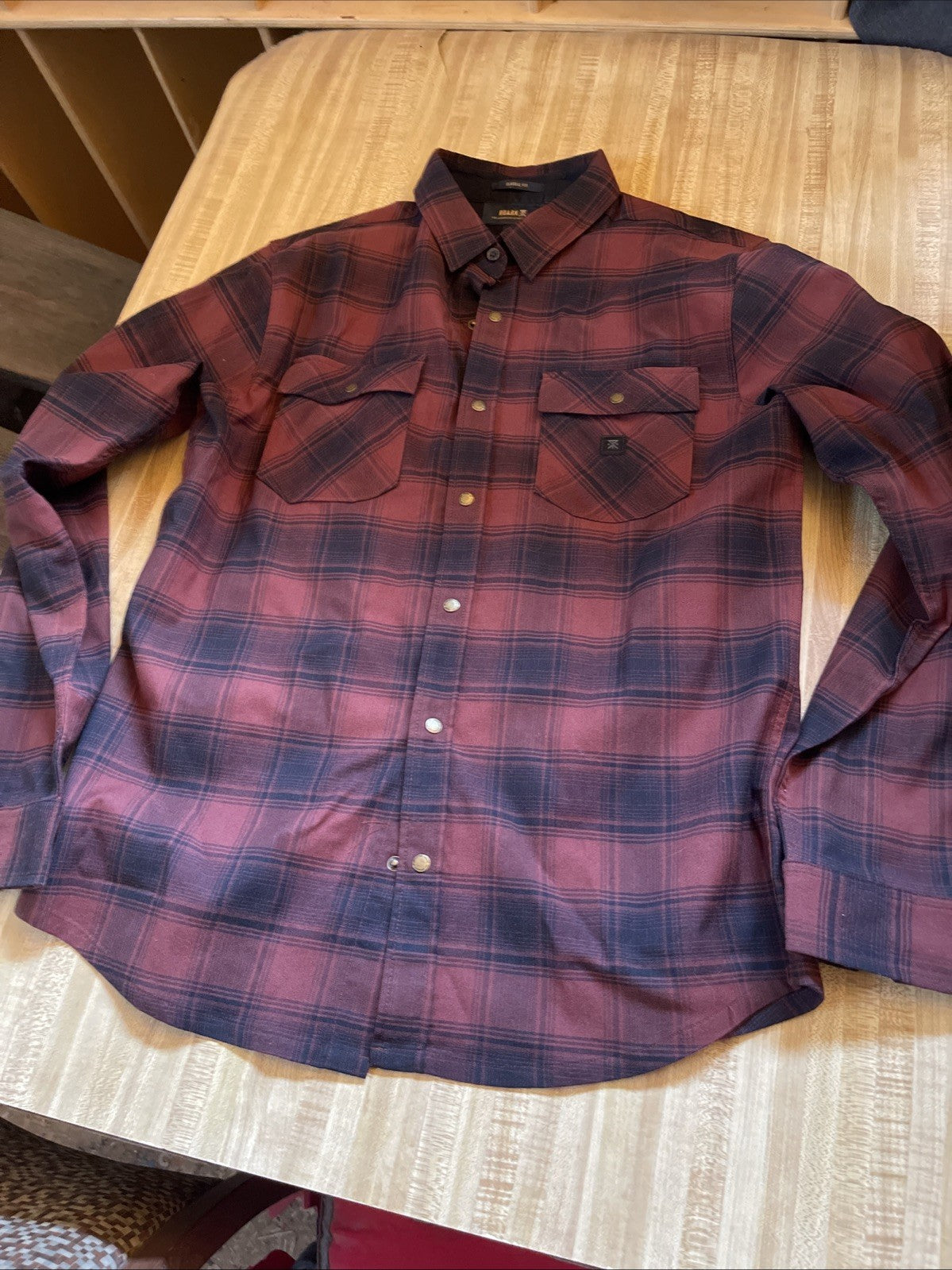 Roark Snap Button Shirt Medium 