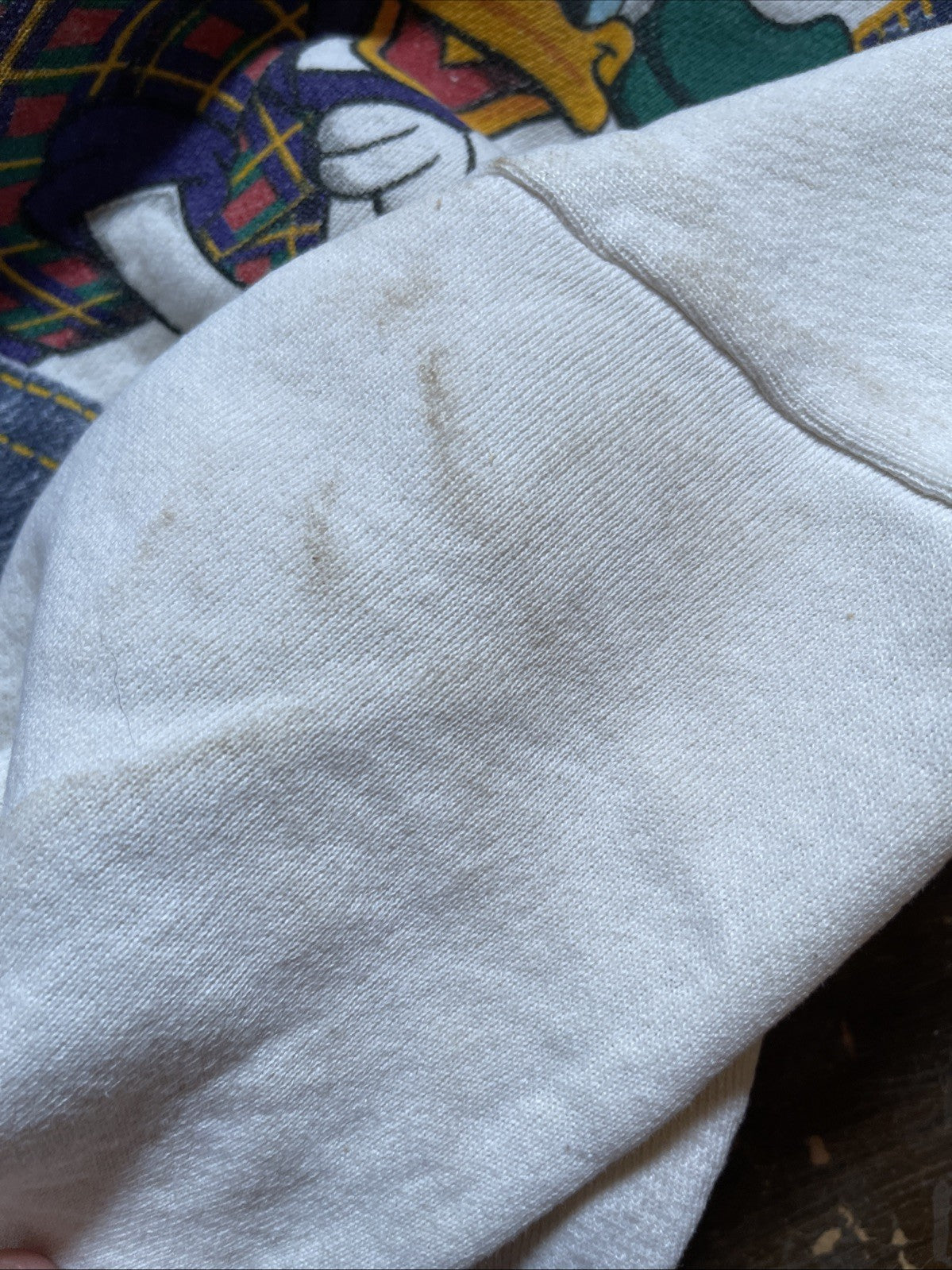 Vintage Mickey Unlimited Sweater XL Stained