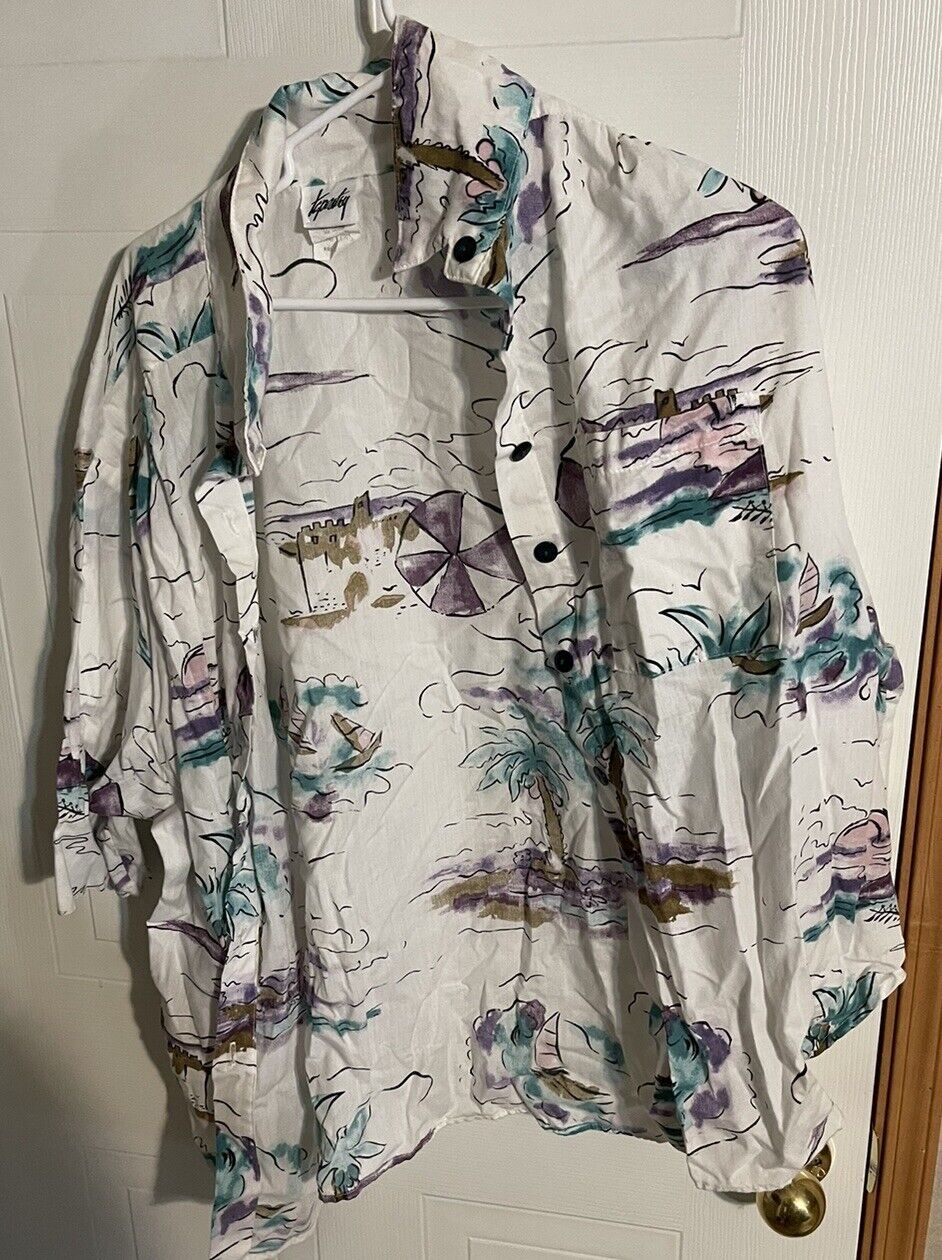 Vintage Tapestry Button Up 22 Made In USA