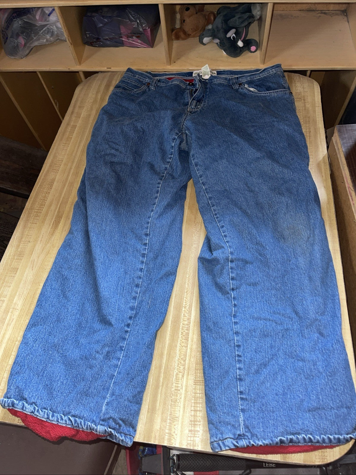 Vintage Flannel Lined Faded Glory Carpenter Jeans 40/32