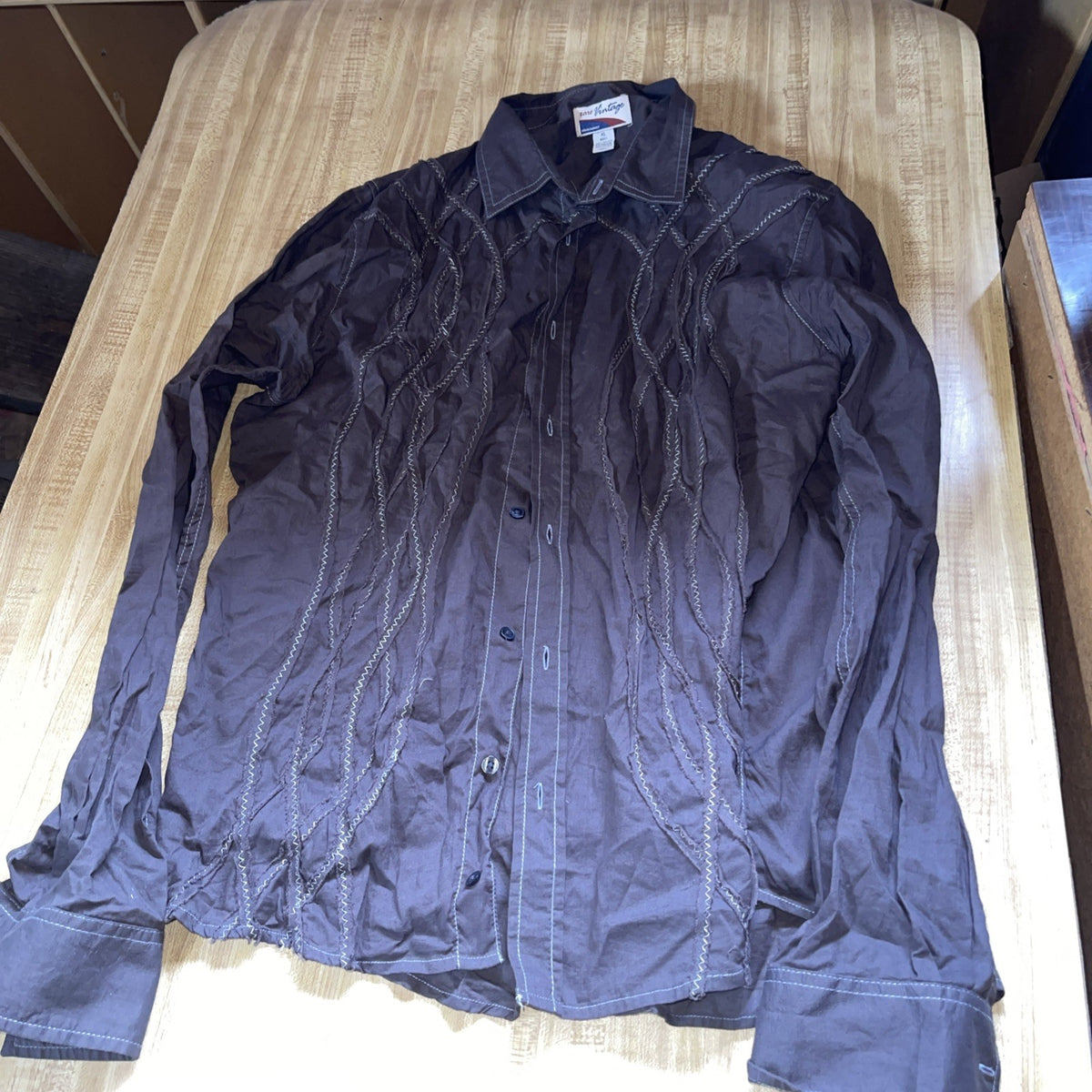 Rare Vintage Brand Button Up XL