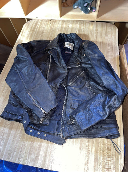 Wilson’s Open Road Biker Jacket XL Vintage Leather