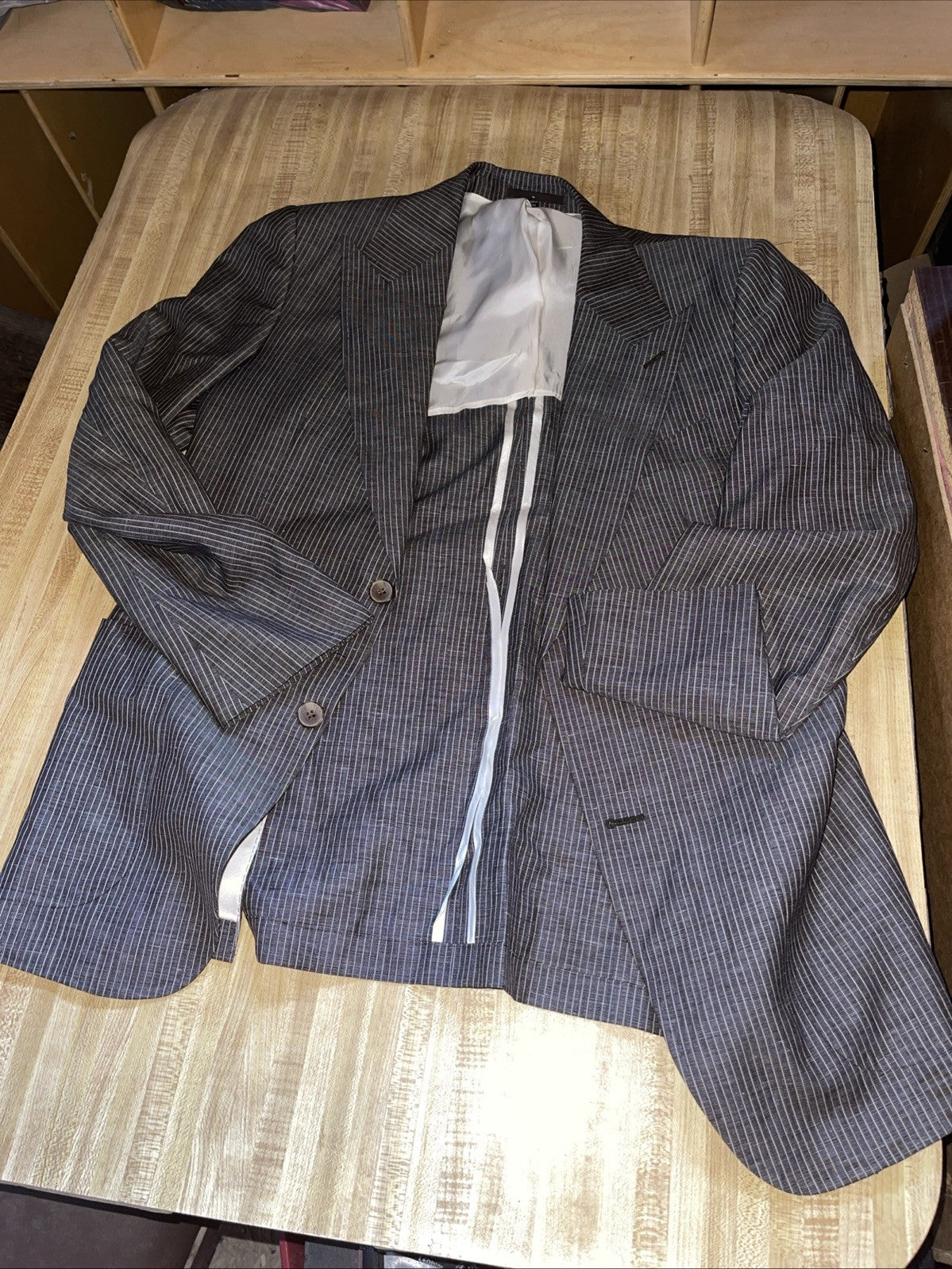 Suitsupply Wool Linen Blend Unstructured Suit 40