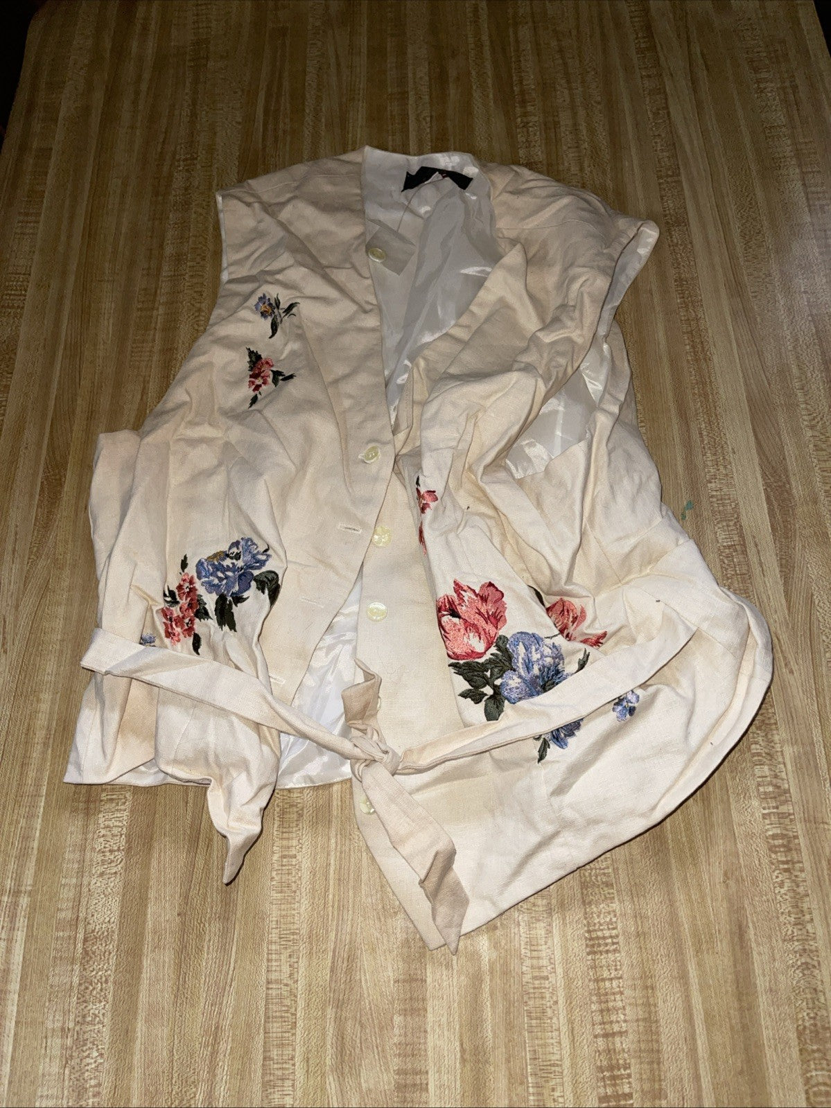 Deadstock Orvis Vest Large Floral Design 