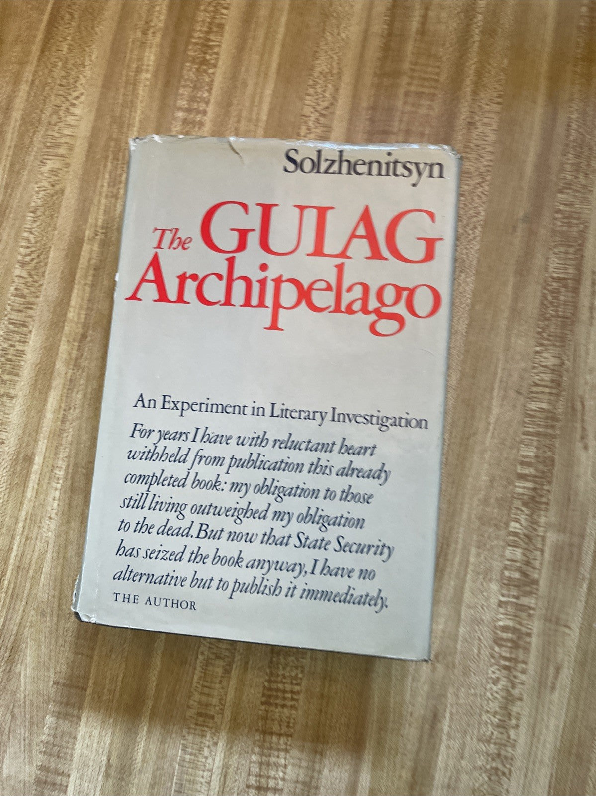the gulag archipelago hardcover