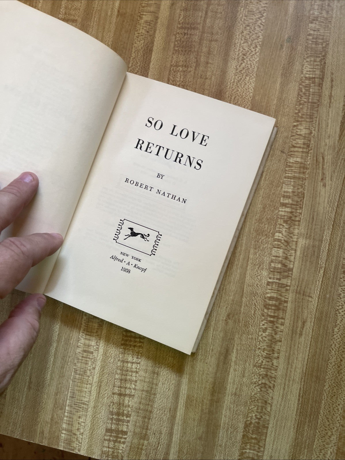 So Love Returns Hardcover 