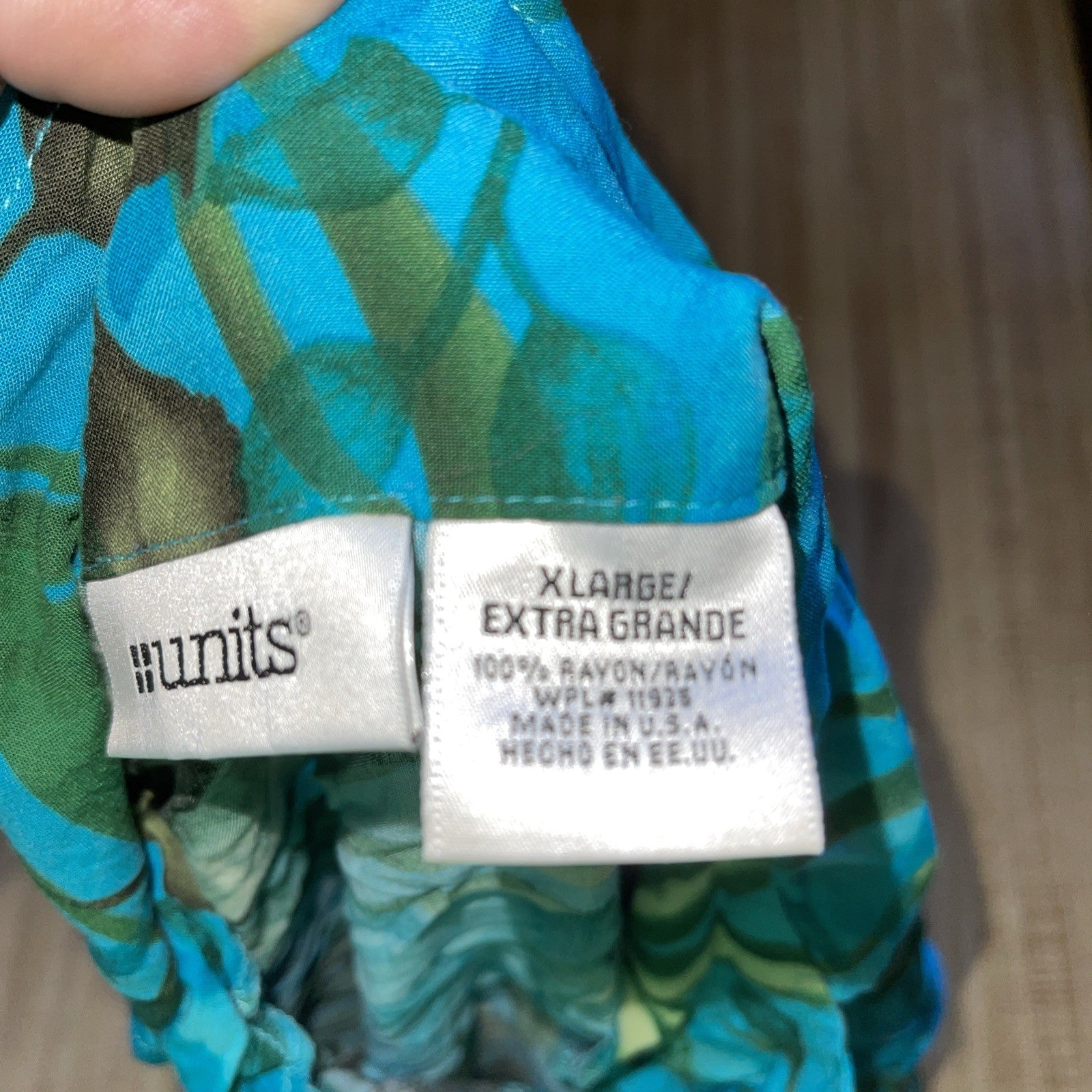 Units Rayon Hawaiian Shirt XL Women’s 