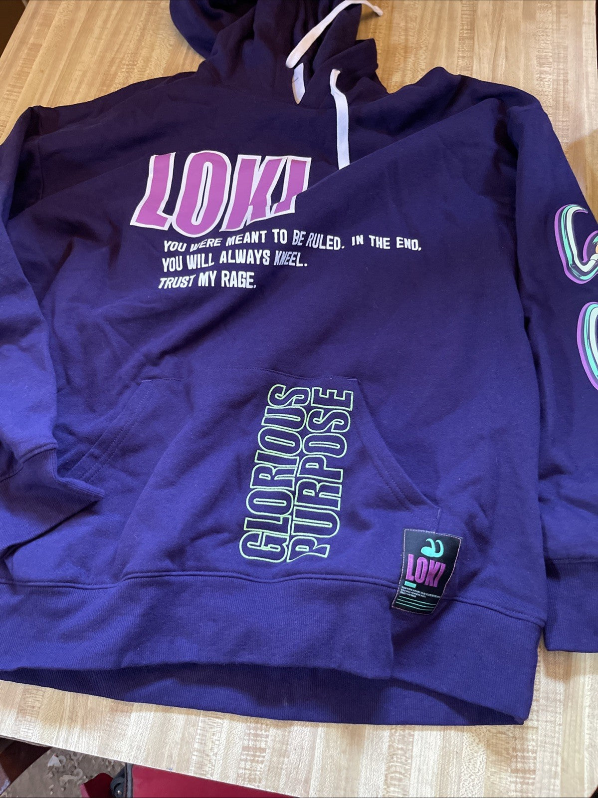 Marvel X Loki Hoodie Large 