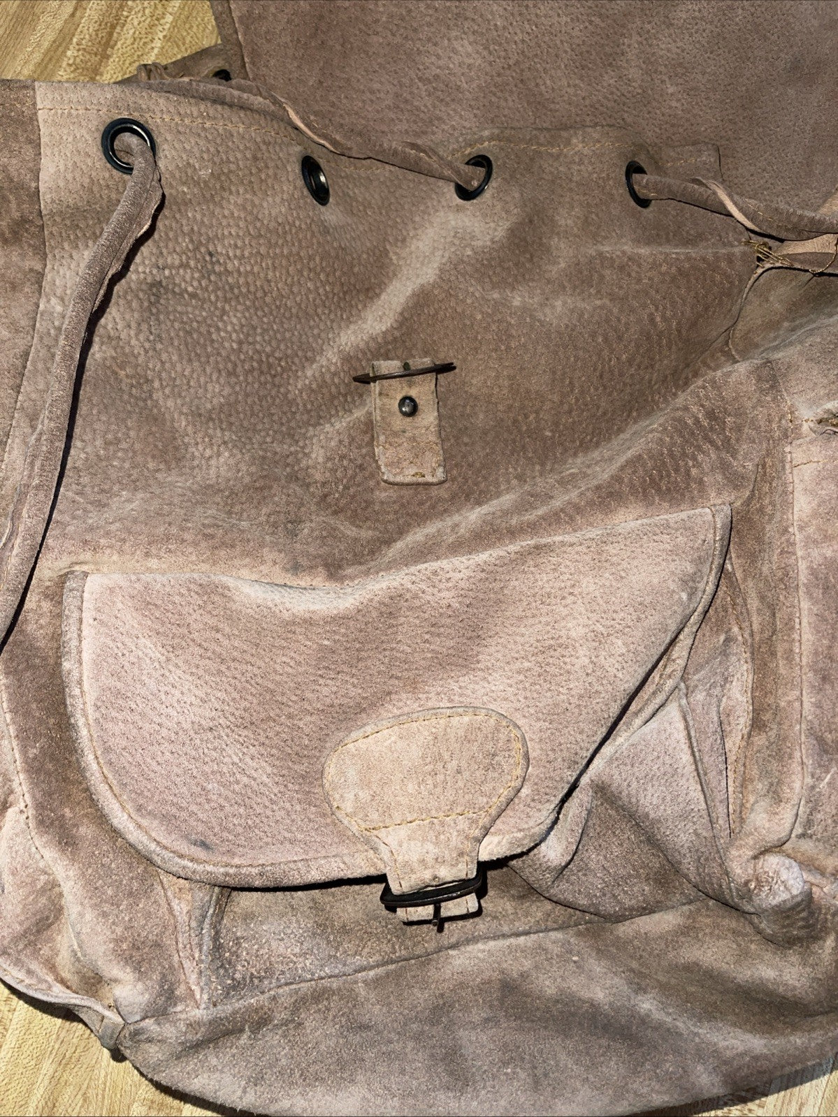 Vintage Leather Backpack 