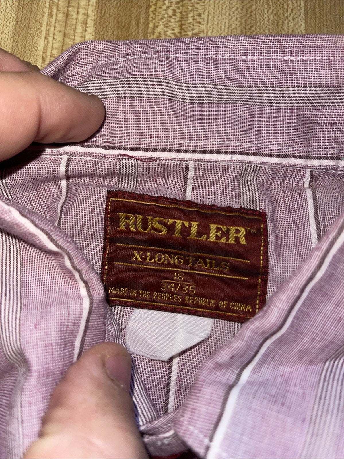 Vintage Rustler X Long Tails Pearl Snap 16