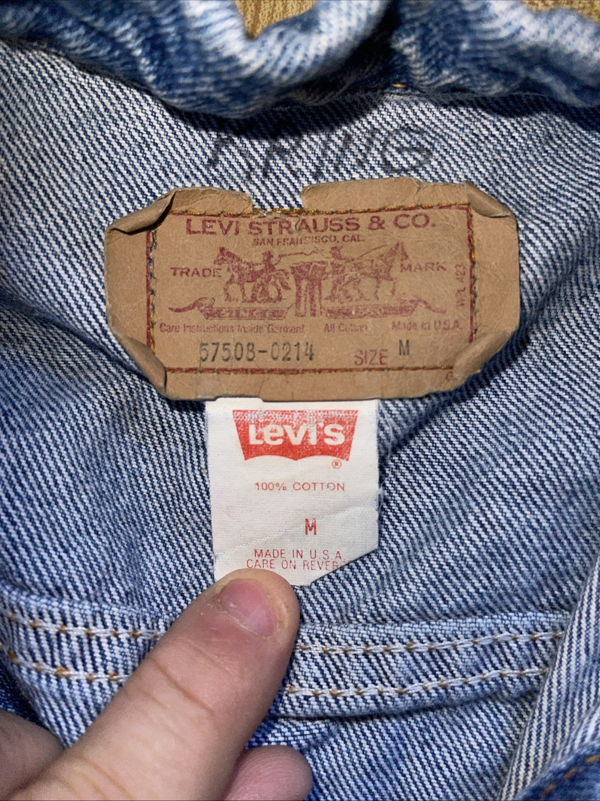 Vintage Levi’s Denim Jacket Medium Made In USA 