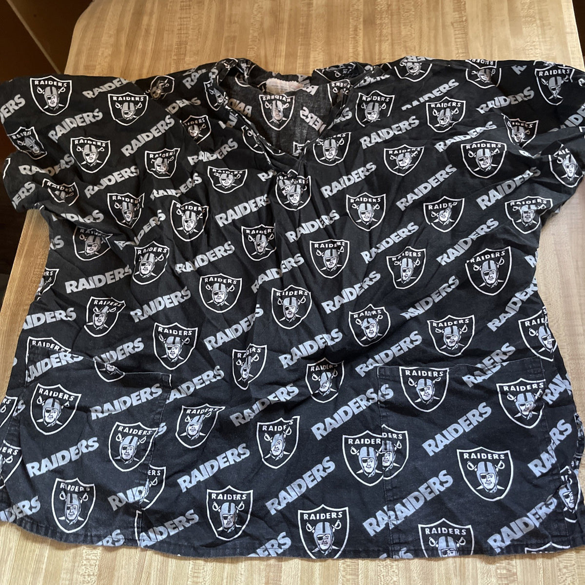 Raiders Scrubs Top 2X