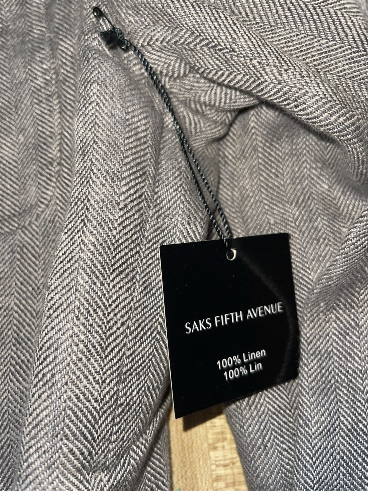 Saks Fifth Avenue Linen Blazer XL NWT Unstructured