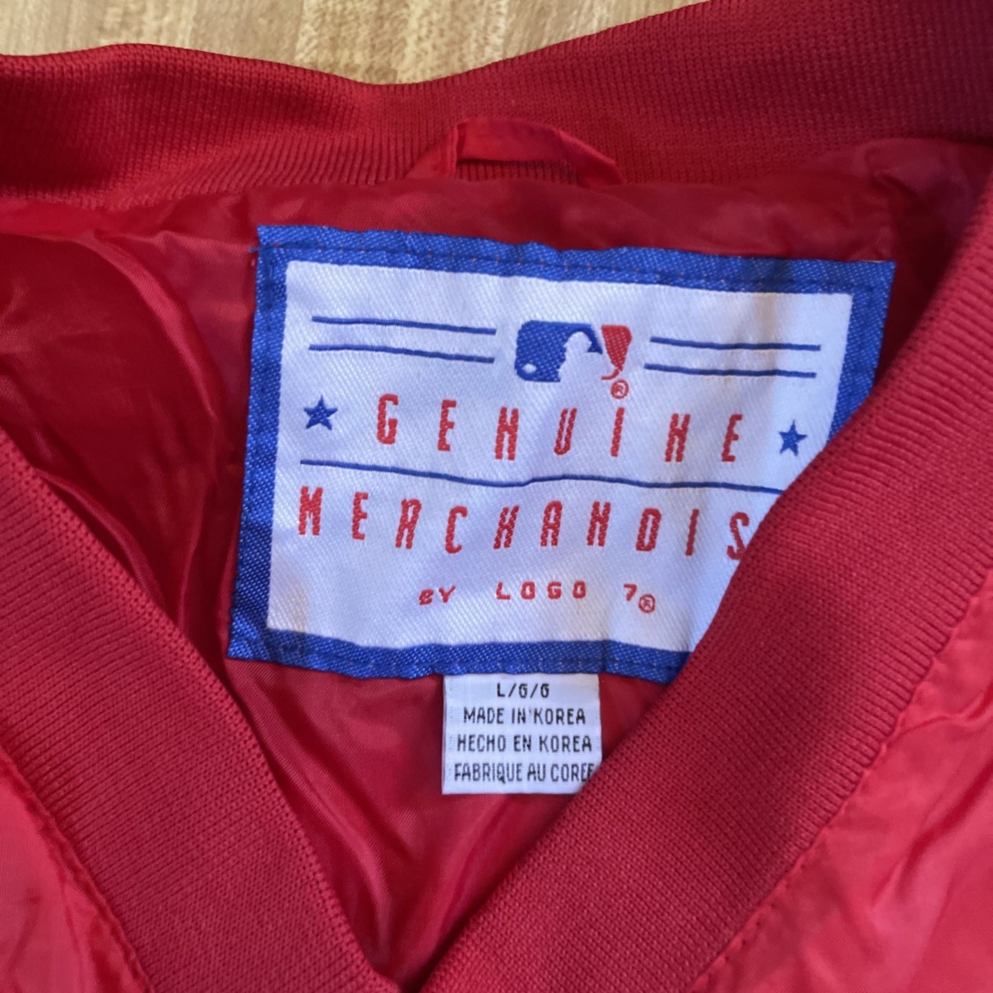 Vintage Cleveland Indians Logo 7 Windbreaker Large 