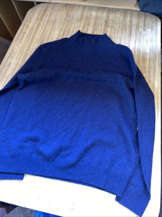 Christian Lacroix 2 Ply Cashmere Quarter Zip Large 