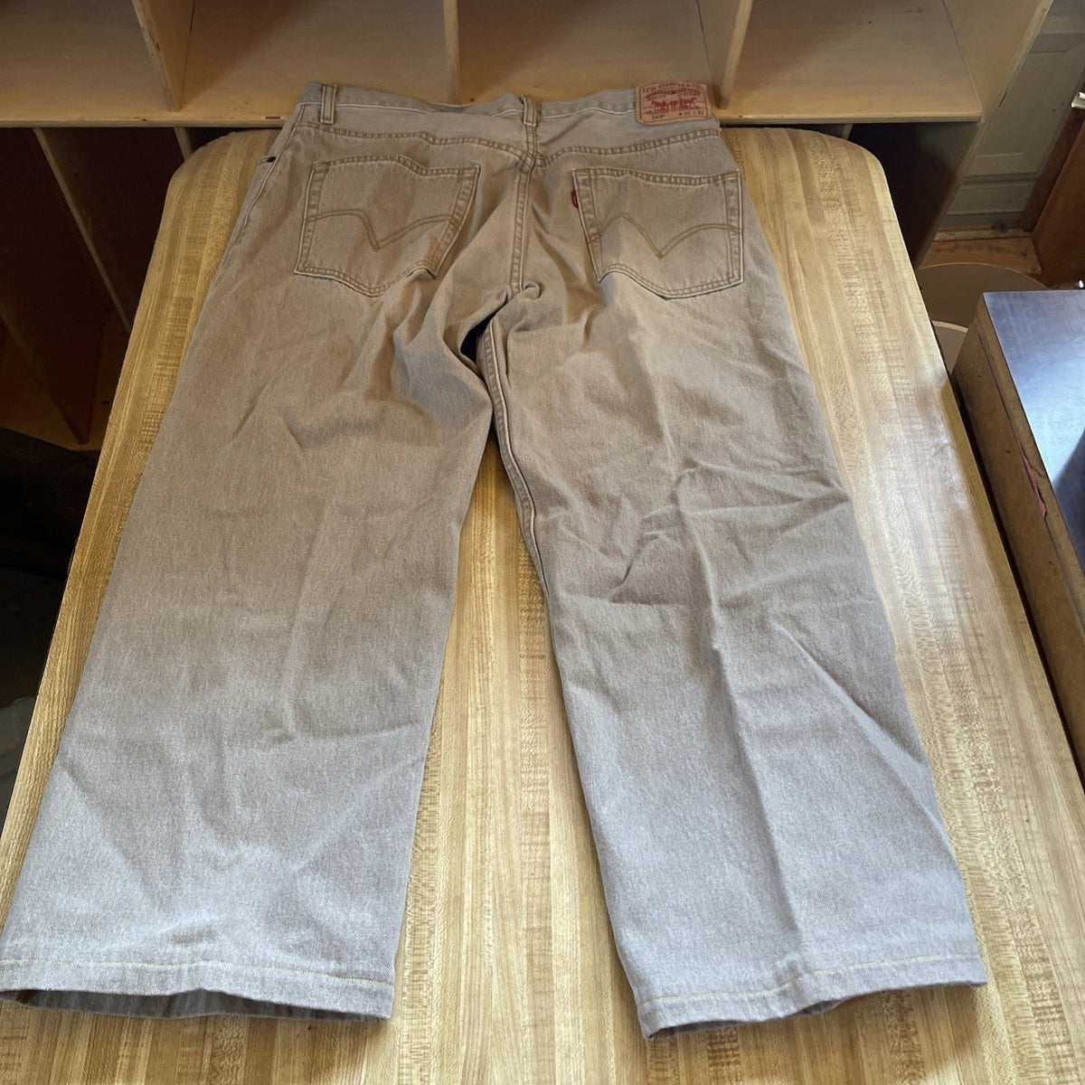 levis 569 loose straight jeans Wide Leg Baggy 36/27 Tag Says 36/32