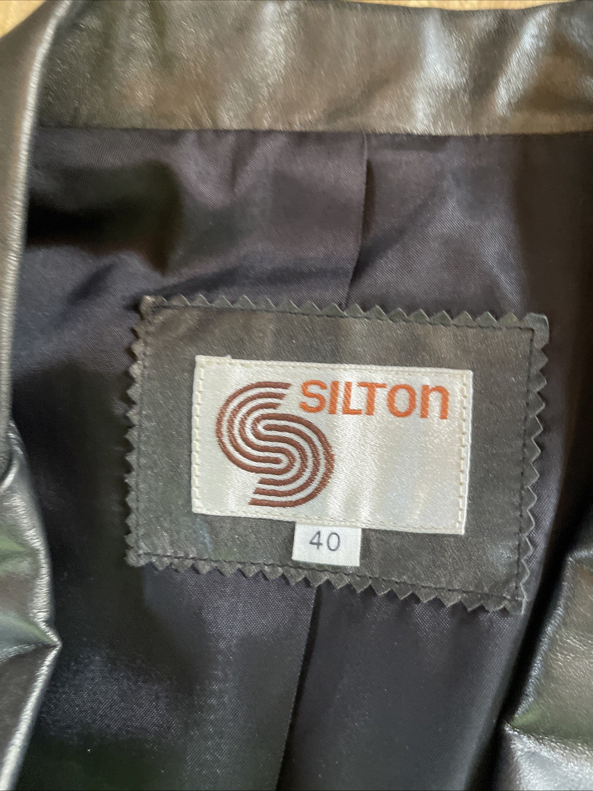 Vintage Silton Leather Blazer 40
