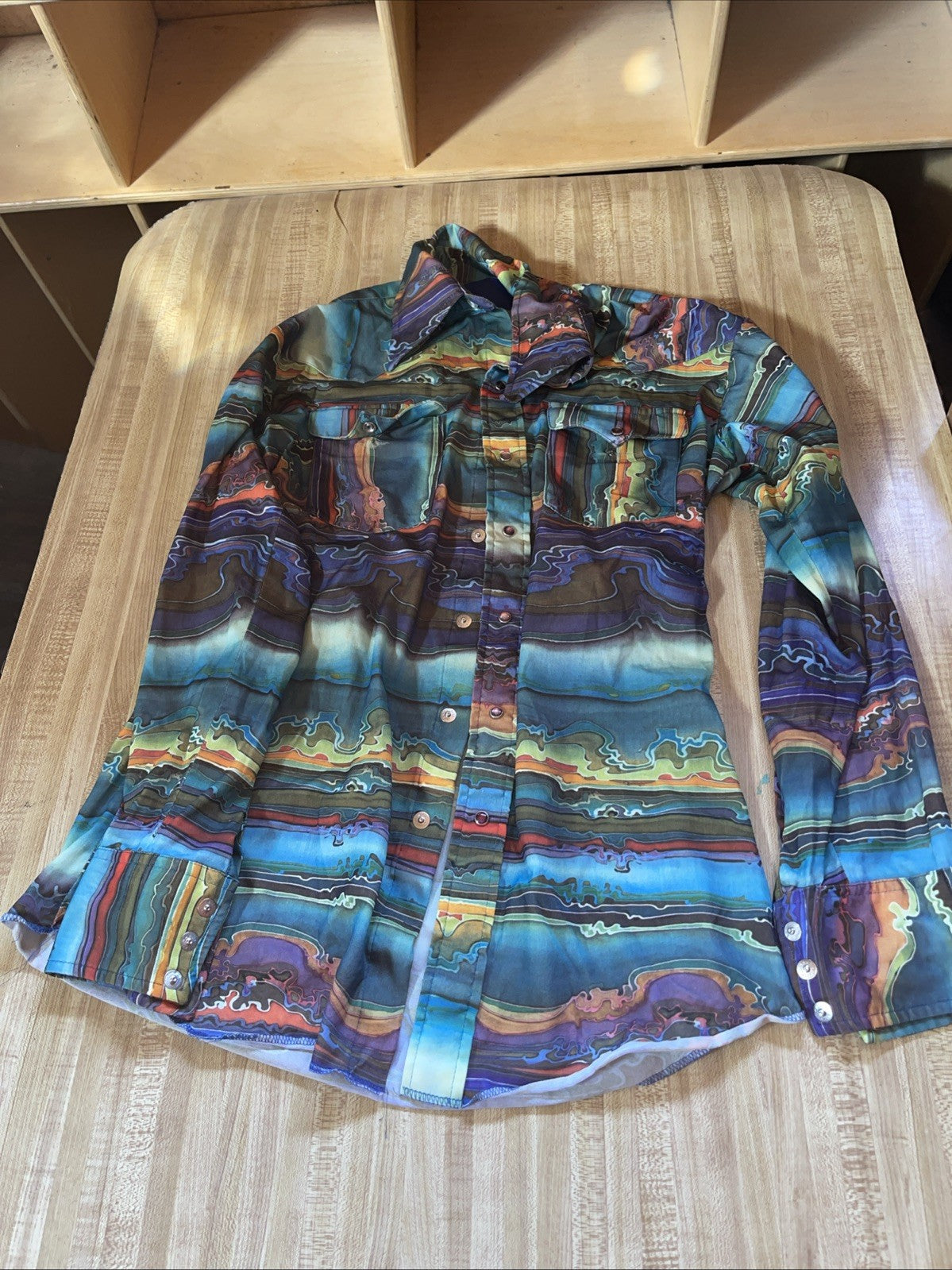 Vintage Pearl Snap Western Shirt 15.5