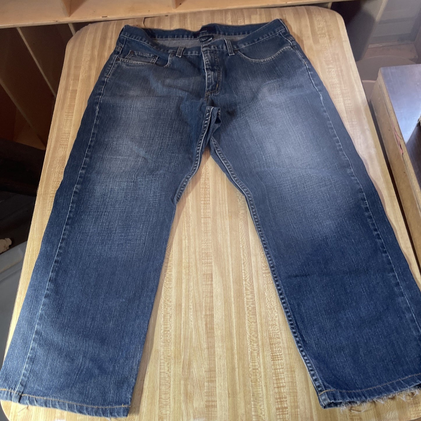 Anchor Blue Straight Jeans 36/26 Baggy Wide Leg