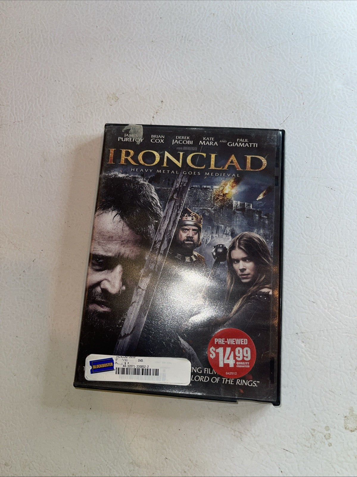 Ironclad (DVD, 2011) In Blockbuster Case