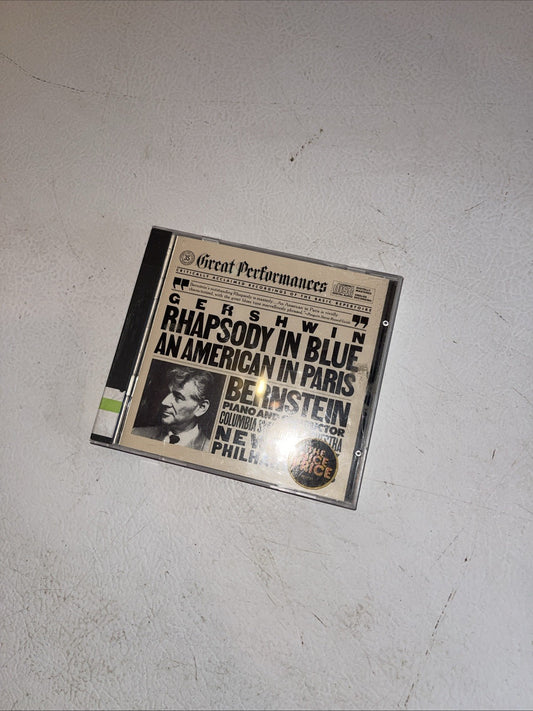 Rhapsody in Blue / an American in Paris by Gershwin / Bernstein / Nyp (CD, 1990)