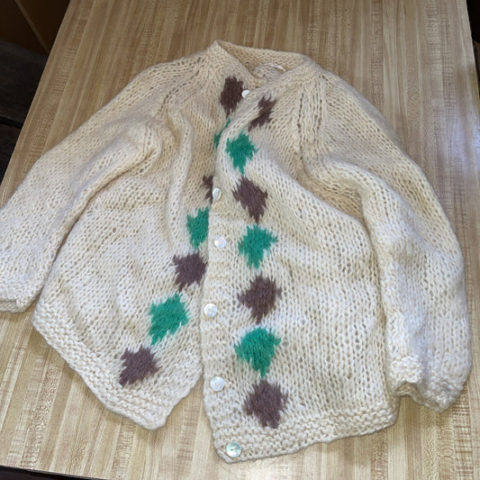 Vintage Hand Knit Cardigan S-M