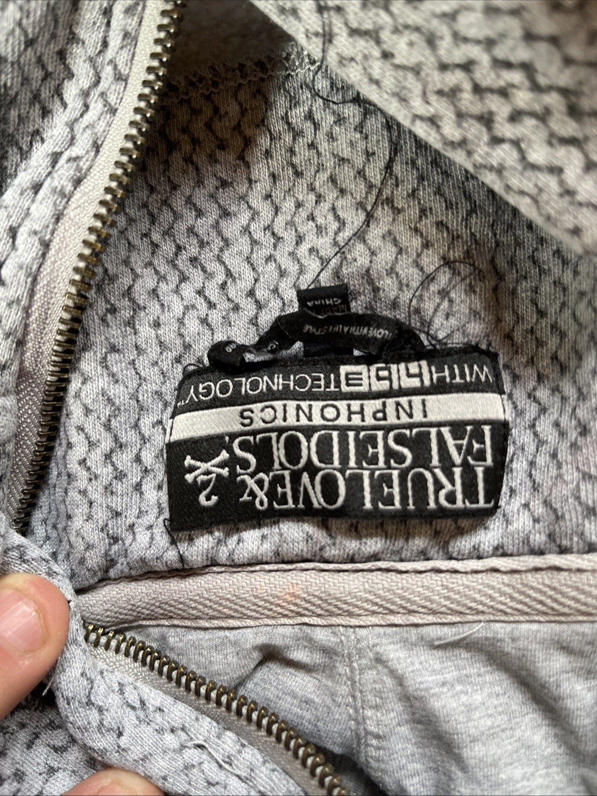 True Love & False Idols Inphonics Full Zip Hoodie Large