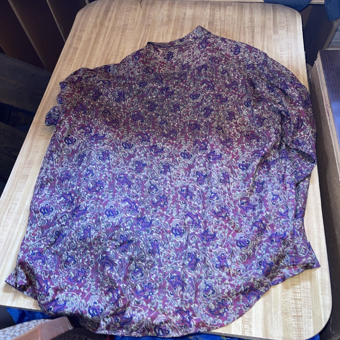 Vintage Santana Collection Button Up Rayon XL