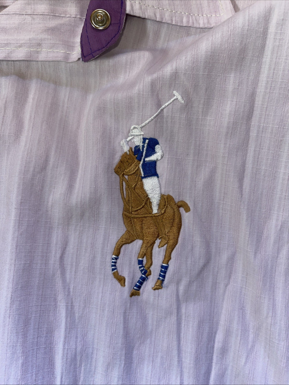 Vintage Polo Ralph Lauren Pearl Snap Big Pony 2XL 