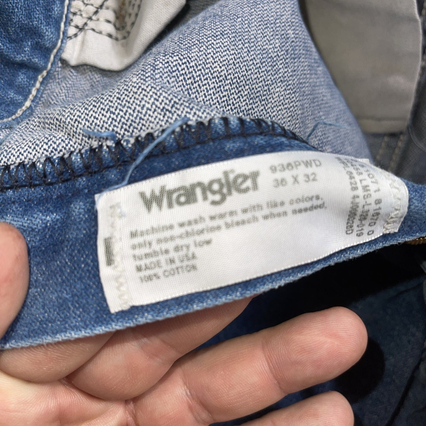 Vintage Wrangler 936pwd Jeans 36/32 Made In USA 